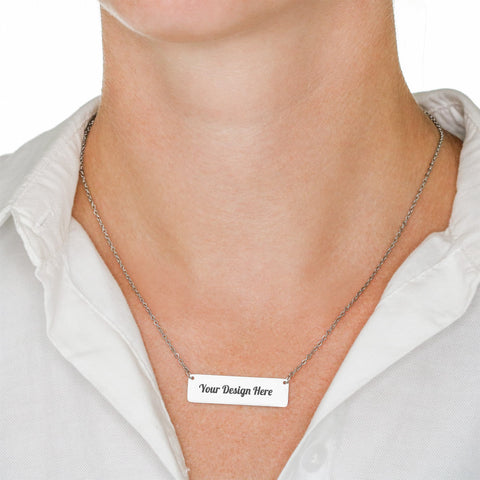 Name Plate Necklace - Custom Engraved