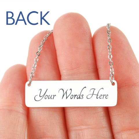 Name Plate Necklace - Custom Engraved